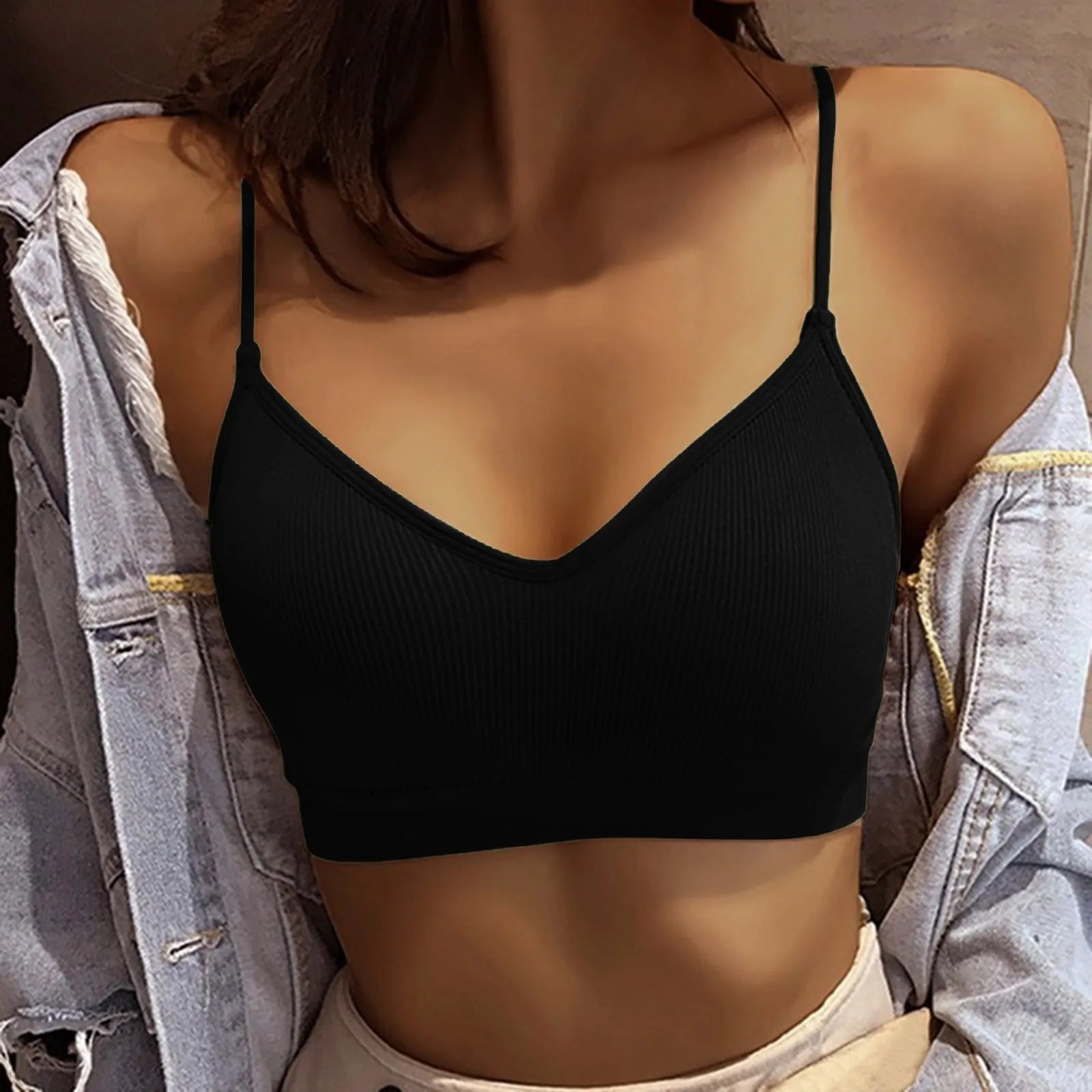 6 pack - V Neck Sports Bras