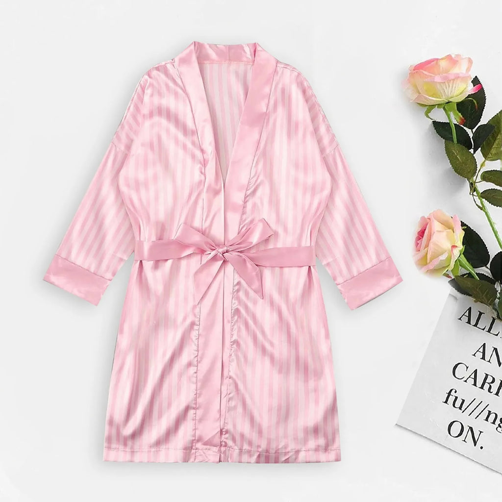 Satin Silk Kimono Robe