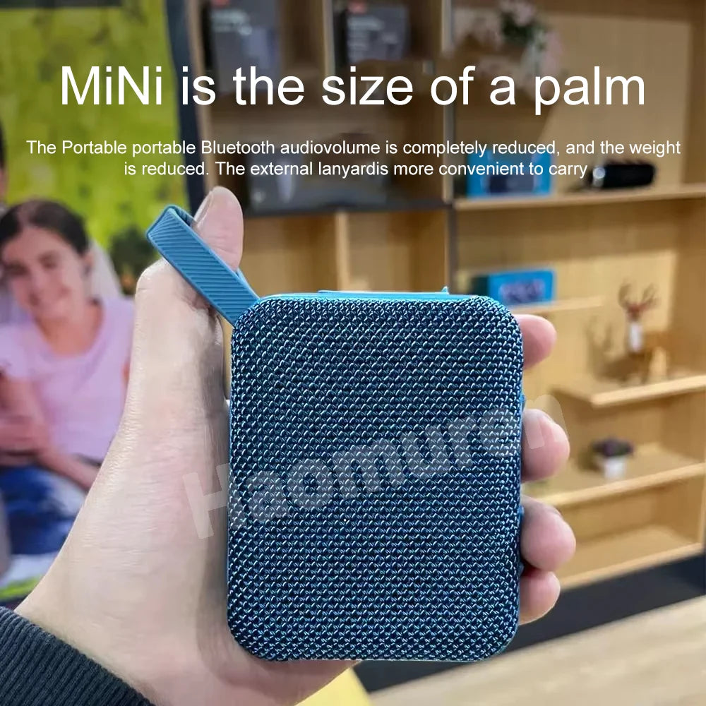Haomuren Mini Waterproof Bluetooth Speaker Portable Outdoor Sports Subwoofer Speaker Supports USB, TF Card, TWS,Holiday Gifts
