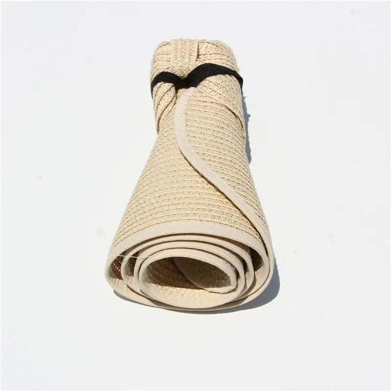 Summer Hats For Women Empty Top Large Brim Sun Hat Sunscreen Breathable Foldable Travel Beach Sunhat Visor Cap Wholesale New
